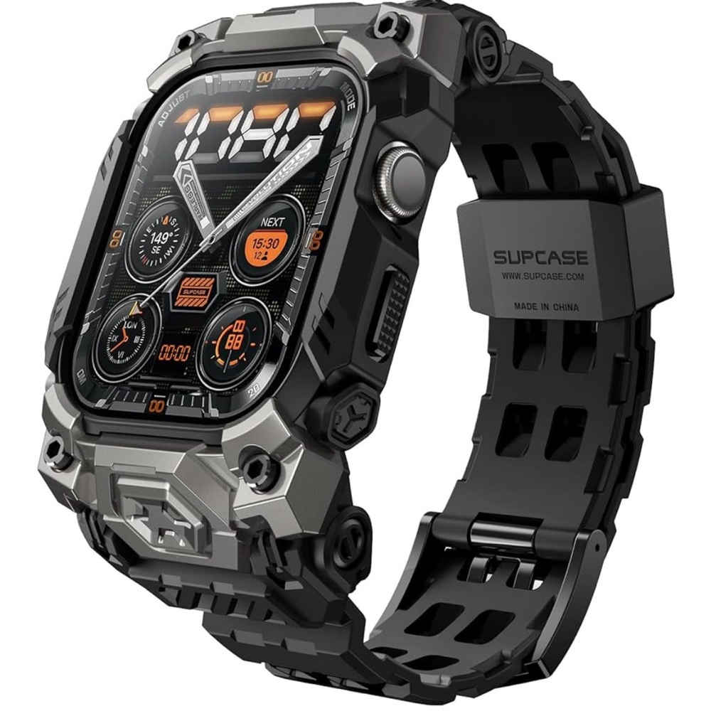 SUPCASE for Apple Watch 11/10 46mm Case with Band (Unicorn Beetle Ore) Black